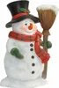 Dekofigur Gartenfigur Schneemann mit Besen Produktbild-Vorschau 2