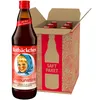 A bottle of Rotbäckchen Immunstark juice is shown in front of a cardboard box containing multiple bottles. Produktbild-Vorschau