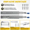 Ikodm, 2 sztuki, ciężkie prowadnice do szuflad, 500 mm, z Podgląd zdjęcia produktu 9