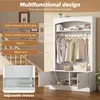 MODFU Meuble d’Entrée Multifonction - Vestiaire avec Banc, Voir les images du produit 5