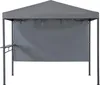 A gray gazebo with a side shelf and a fabric panel. Náhled obrázku produktu