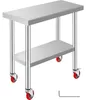 VEVOR Edelstahl Arbeitstisch 30 x 18 x 34 Zoll, 700 LBS Produktbild-Vorschau 2