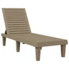 vidaXL Sonnenliege Hellbraun 155x58x83 cm Polypropylen - Produktbild-Vorschau 3