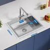 55 x 45 CM Küchenspüle Edelstahl Waschbecken Einbauspüle Produktbild-Vorschau 6