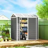 Outsunny Gerätehaus Kunststoff 2,1m² 186 x 130 x 199cm Produktbild-Vorschau 2