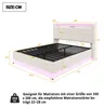 Merax Polsterbett 160x200cm mit LED und USB, hydraulisches Produktbild-Vorschau 7