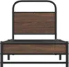 vidaXL Rám postele bez matrace 80x200 cm hnědý dubový Náhled obrázku produktu 5