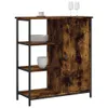 vidaXL Příborník Kouřový dub 70x30x80 cm Dřevěná konstrukce Náhled obrázku produktu 3