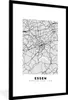 MuchoWow® Gerahmtes Poster Deutschland - Stadtplan - Essen Produktbild-Vorschau 1