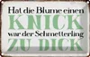 vianmo Blechschild 12x18 cm Blume Knick Schmetterling dick Produktbild-Vorschau 1