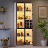 LED Vitrine Hochschrank Standvitrine mit LED-Beleuchtung Produktbild-Vorschau 3