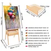 Kurtzy 190cm Atelierstaffelei Staffelei Holz H-Form Produktbild-Vorschau 3