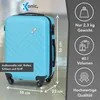 Xonic Design Reisekoffer mit Rollen– ABS Hartschalenkoffer Produktbild-Vorschau 2