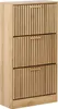 BELIANI Schuhschrank Hellbraun Holz u. MDF-Platte Holzoptik Produktbild-Vorschau 1