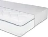 A white mattress is shown with a cutaway view revealing its internal layers. Produktbild-Vorschau