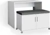 Vicco Schreibtisch Flona, 93.2 cm, Weiß/Anthrazit Produktbild-Vorschau 1