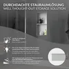 LuxeBath Nicchia doppia da parete in acciaio inox, 30x60x10 Anteprima dell’immagine prodotto 4