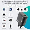 Siltcon® GaN USB-C Schnellladegerät 65W – 3 Ports mit 2m Produktbild-Vorschau 5