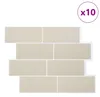 vidaXL : Carrelage pour métro, 10 pièces, beige, 29 x 21 Voir les images du produit 2