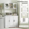 HOMCOM Küchenschrank Hochschrank mit Arbeitsplatte, Produktbild-Vorschau 6