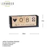 Würfel Countdown Kalender Holz Natur Schwarz Holzkalender Produktbild-Vorschau 2