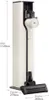 A white and black LG CordZero vacuum cleaner standing upright on a white background with dimensions indicated by text and lines. Náhled obrázku produktu