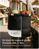 Praknu Einkaufskorb Faltbar Groß – 2 in 1 Erweiterbar 25L Produktbild-Vorschau 2