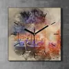 Coloray Uhr auf Leinwand 30x30 cm Wand Uhr Dekoration Produktbild-Vorschau 2