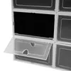 24 x boxy na boty černé boxy na boty stohovatelné Náhled obrázku produktu 4