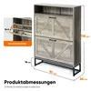 HOKEEPER Armoire à chaussures à 2 portes, meuble à Voir les images du produit 6