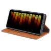 A smartphone case with a phone inside, displayed in a stand-up position. Produktbild-Vorschau