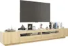 vidaXL TV-Schrank mit LED-Leuchten Sonoma-Eiche 260x35x40 Produktbild-Vorschau 3