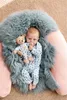 Steiff  Teddybaer Baby Junge 25 beige/ blau 241642 Produktbild-Vorschau 3
