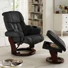 home24 Relaxsessel mit Hocker - Echtleder / Kunstleder Produktbild-Vorschau 3