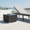 Beistelltisch Schwarz Polyrattan Outdoor 50x50x32 cm, als Produktbild-Vorschau 2