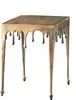 Table d'appoint 45 cm dorée, design moderne, pour salon - Voir les images du produit 1