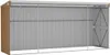 vidaXL Capannone attaccato Marrone 118x382x178 cm Acciaio Anteprima dell’immagine prodotto 6