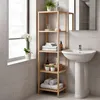 CLP Badregal stehend Bambus Zinnien, Holzregal Badezimmer Produktbild-Vorschau 3