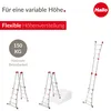 Hailo M80 Alu-Multifunktionsleiter - Schiebeleiter 4 x 4 Produktbild-Vorschau 2