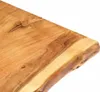 vidaXL Tischplatte Massivholz Akazie 100x(50-60)x2,5 cm Produktbild-Vorschau 2