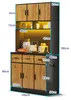 100x40x180cm Küchenschrank in Black+Natural mit Produktbild-Vorschau 8