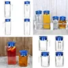 4x KARO & KORA Kühlschrankkrug mit Deckel blau 1L & 0,5L Produktbild-Vorschau 4