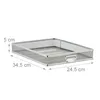 cassettiera relaxdays argento 10024817_55, DIN A4 con 10 Anteprima dell’immagine prodotto 5