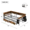 Flieks Tagesbett 120x200cm mit Schreibtisch, Schlafsofa Produktbild-Vorschau 4