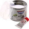 A can of Presto 2K Alu Spachtel with its lid open and a small tube of hardener next to it. Anteprima dell’immagine prodotto