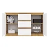 Cassettiera ampia con cassetti e ante ELBE - rovere Anteprima dell’immagine prodotto 11