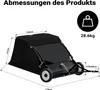 Wiltec Rasenkehrmaschine mit 105 cm Kehrbreite, Rasenkehrer Produktbild-Vorschau 3