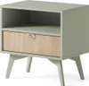 Beistelltisch 54 cm WOOD - Nachttisch mit Schubladen, Produktbild-Vorschau 1