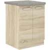 Mobile basso con 2 ante a battente - Decoro rovere Sonoma - Anteprima dell’immagine prodotto 1