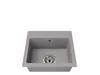 A single gray sink is shown against a white background. Produktbild-Vorschau